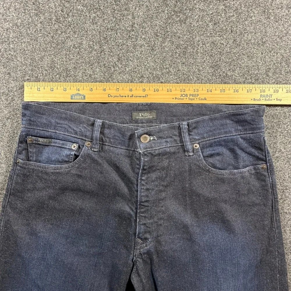 Polo Ralph Lauren Sullivan Slim Jeans Mens 34x32 Dark Wash Indigo Denim Pants - Picture 4 of 12